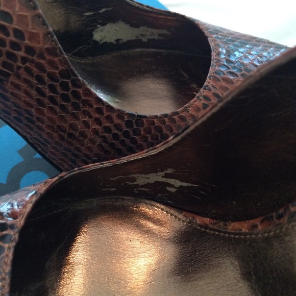 Allen B Schwartz brown slingback heels size 6 - Picture 4 of 7